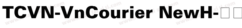 TCVN-VnCourier NewH字体转换